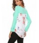 Halife Floral Printed Sleeve T Shirt