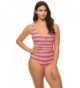 Beach Party Surplice Swimsuit Multicolored