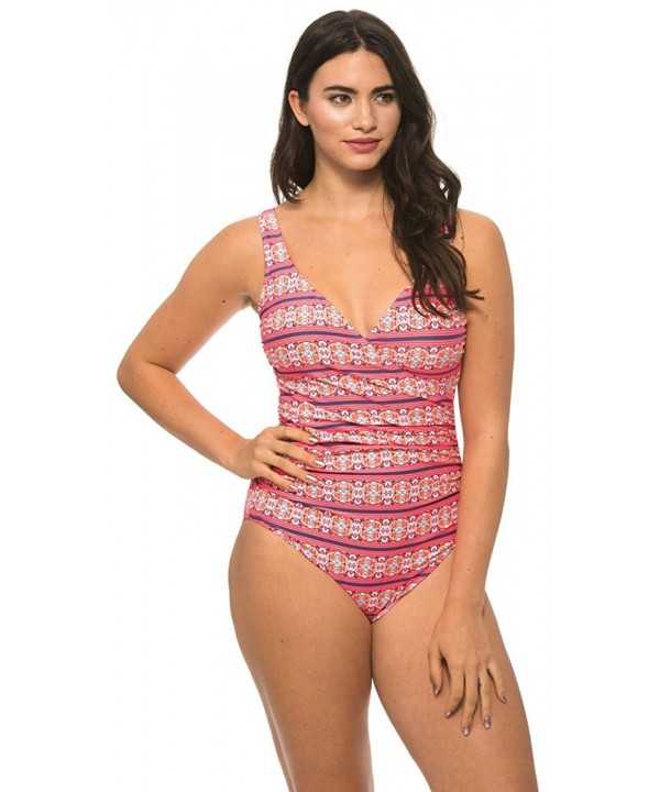 Beach Party Surplice Swimsuit Multicolored