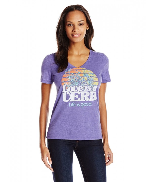 Life good Womens Small Violet