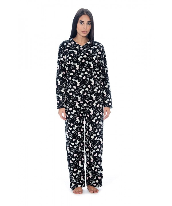 Womens Pajama Fleece Drawstring Waistband