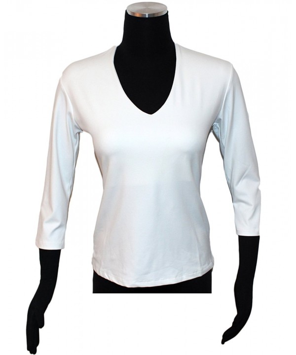 Linda Leal sleeve Neck White