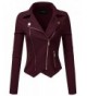 JJ Perfection Womens Outerwear Burgundy