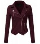 JJ Perfection Womens Outerwear Burgundy