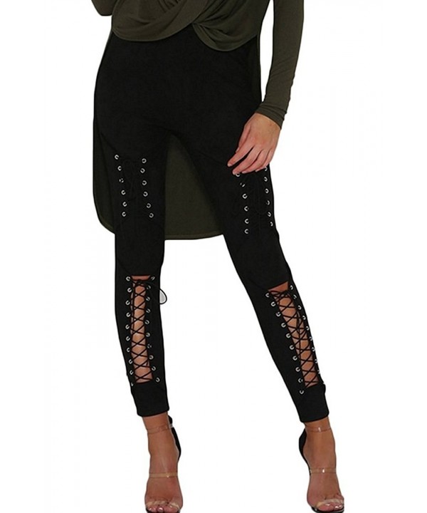 Sorrica Womens Crisscross Bodycon Leggings