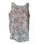 Sleeveless Taupe Tunic Fully Butterfly