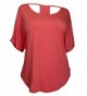 eVogues Plus Racerback Dolman Coral