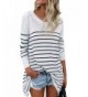 CICIDES Casual Stripes Sweater Pullover