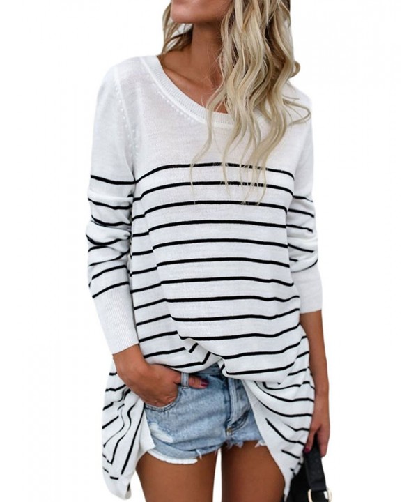 CICIDES Casual Stripes Sweater Pullover