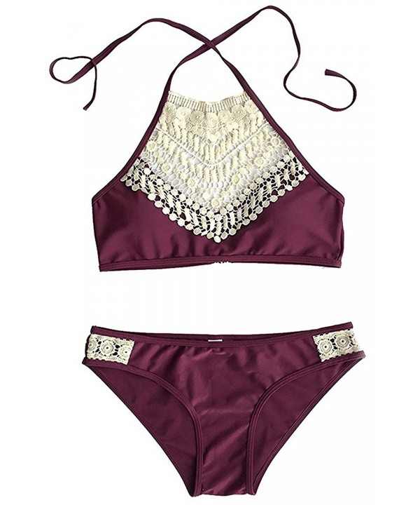 Pxmoda Womens Padded Swimsuit Burgundy