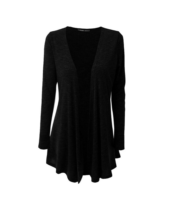 YAOYUE Open Front Cascade Cardigan Sweater