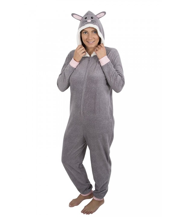 Womens weight fleece onesie Rabbit S