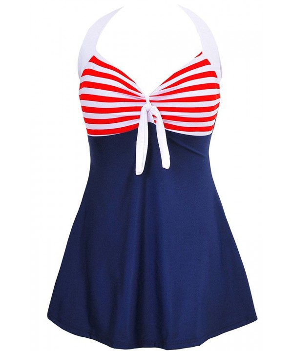 Womens Swimsuit Swimdress Bathing Swimwear