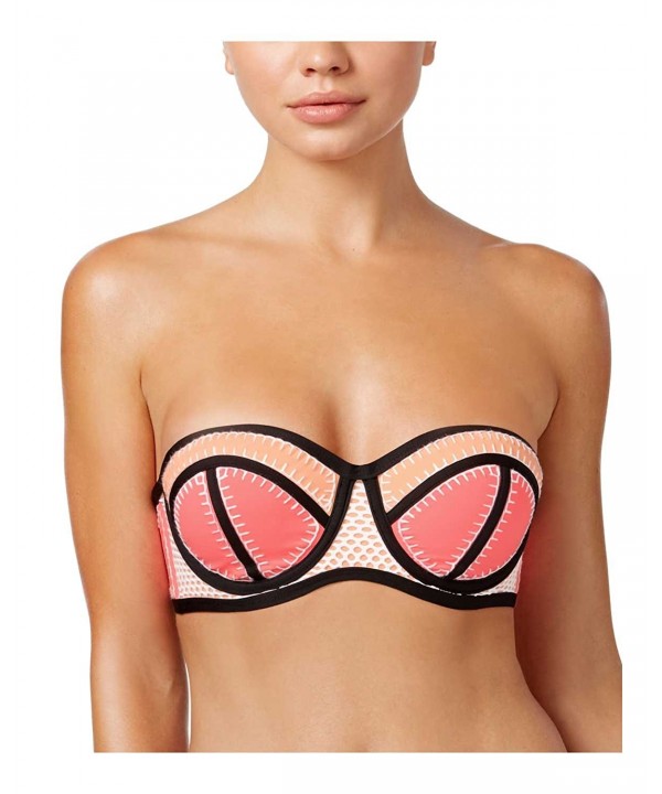 Bar III Strapless Colorblocked Underwire