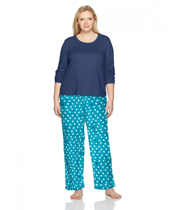 Jockey Womens Microfleece Pajama Midnight