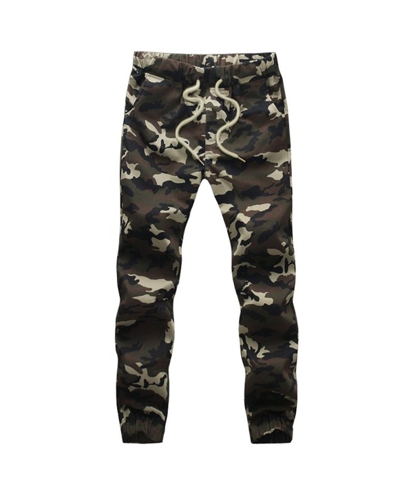 HANQIU Casual Camouflage Joggers Sweatpants