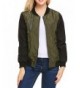 Beyove Womens Bomber Classic Vintage