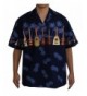 HAWAIIAN MENS UKULELE ALOHA SHIRT