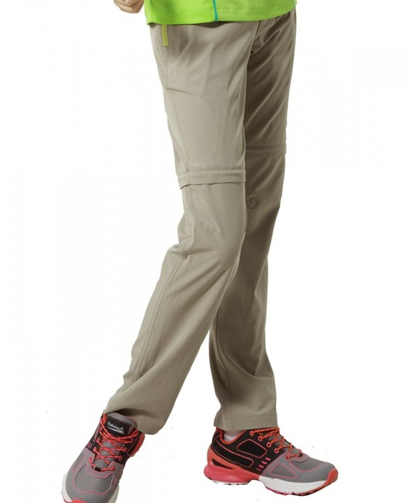 Women's Quick Dry Pants - Convertible-light Khaki - C212DV5NYMX